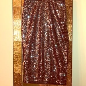 Glittered Express pencil skirt